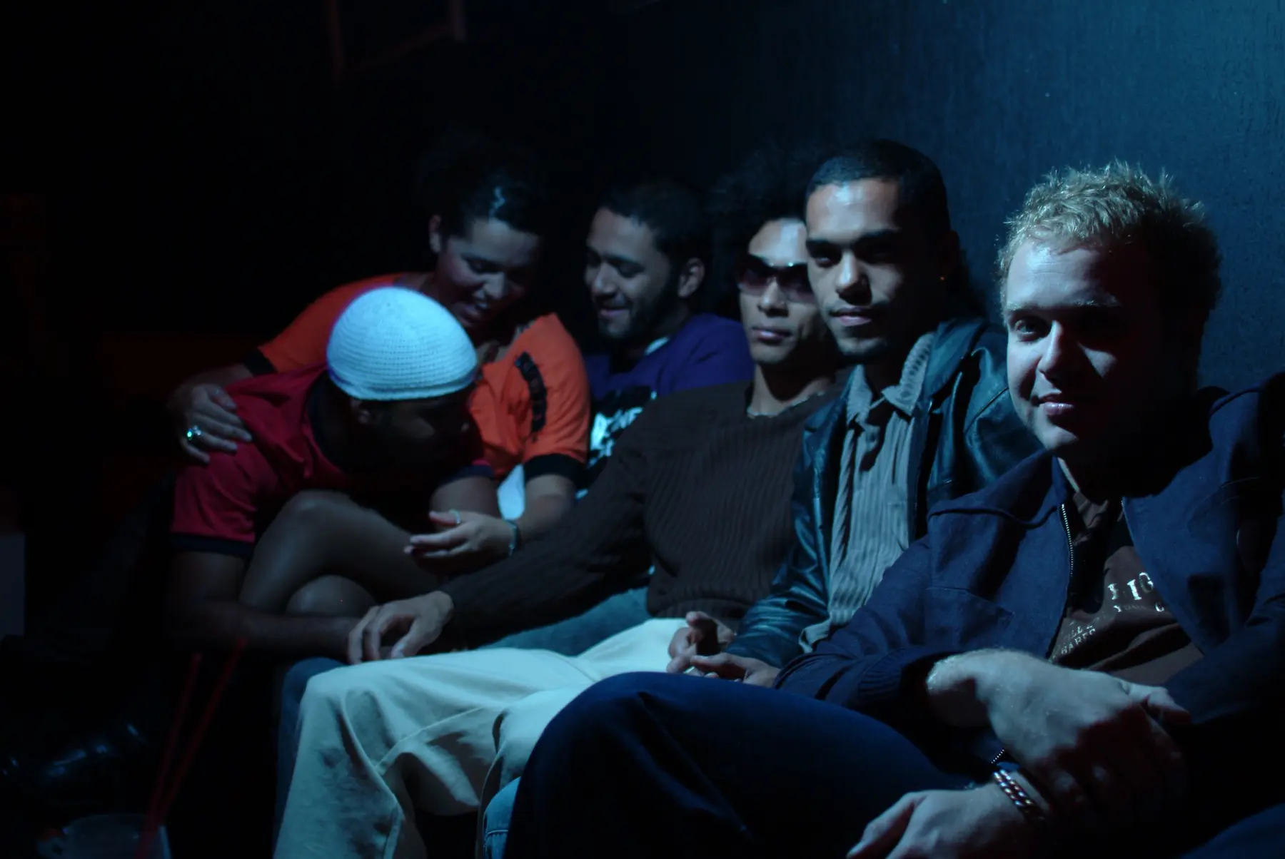 Roney Giah and the band backstage