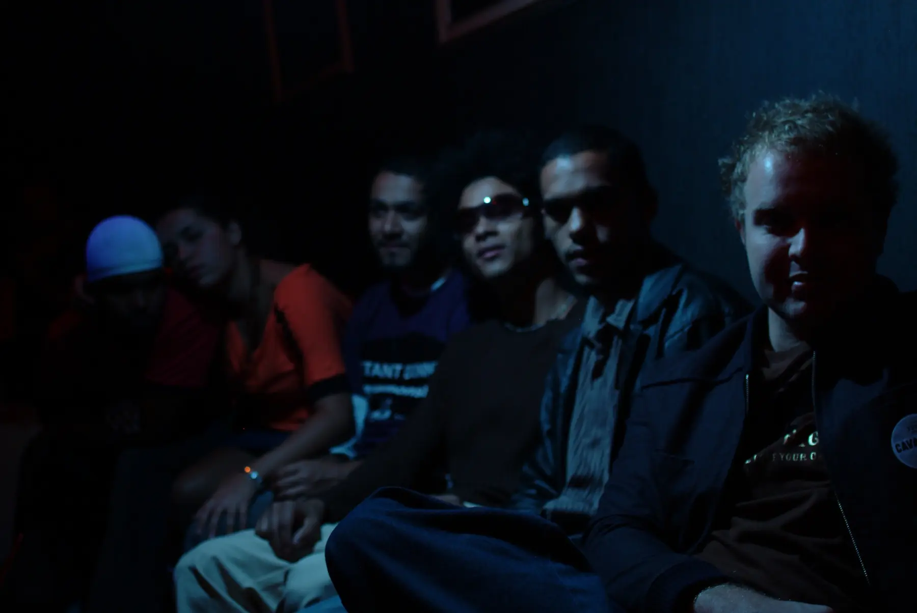 Backstage portrait of the band
